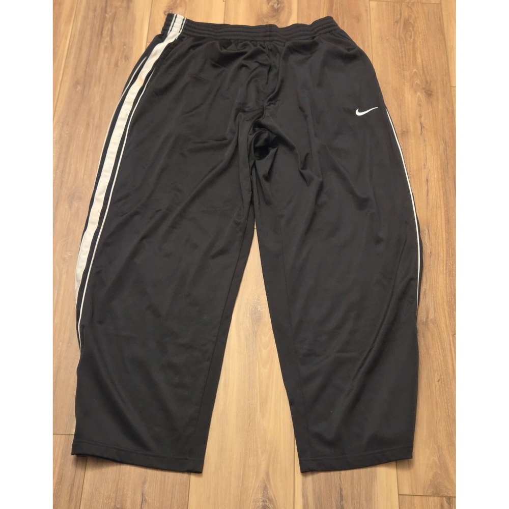 Nike Elastic Waistband Sweatpants Mens Size XXL Black White